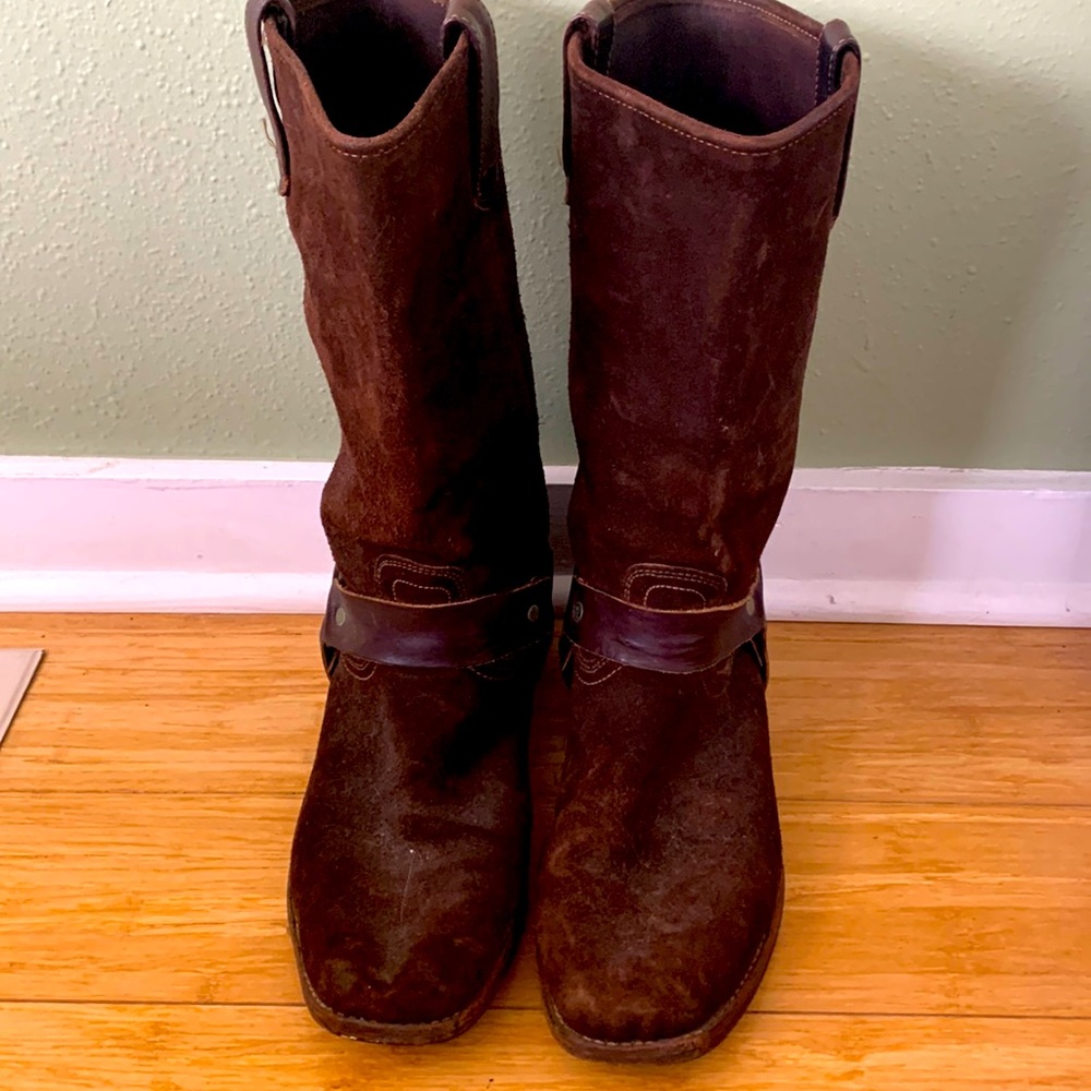 Men’s Brown Suede Boots Size 12